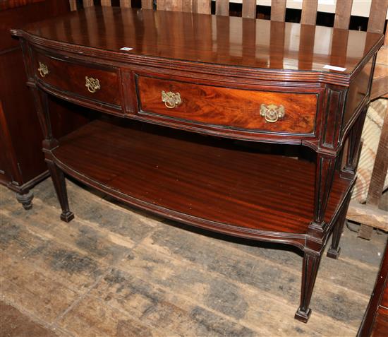 Edwardian mahogany two tier serving table